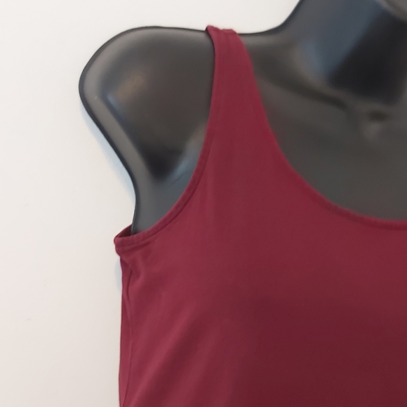 J. JILL | Women's Long Perfect Tank Top Maroon Size X-Small - Picture 4 of 7